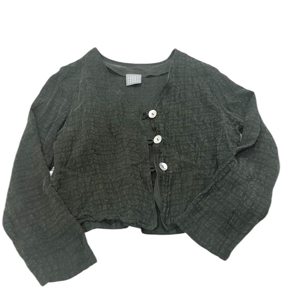 Rabbit Rabbit Rabbit Vintage Dark Green Button Down Shirt 12 Medium Cottagecore - Picture 6 of 15